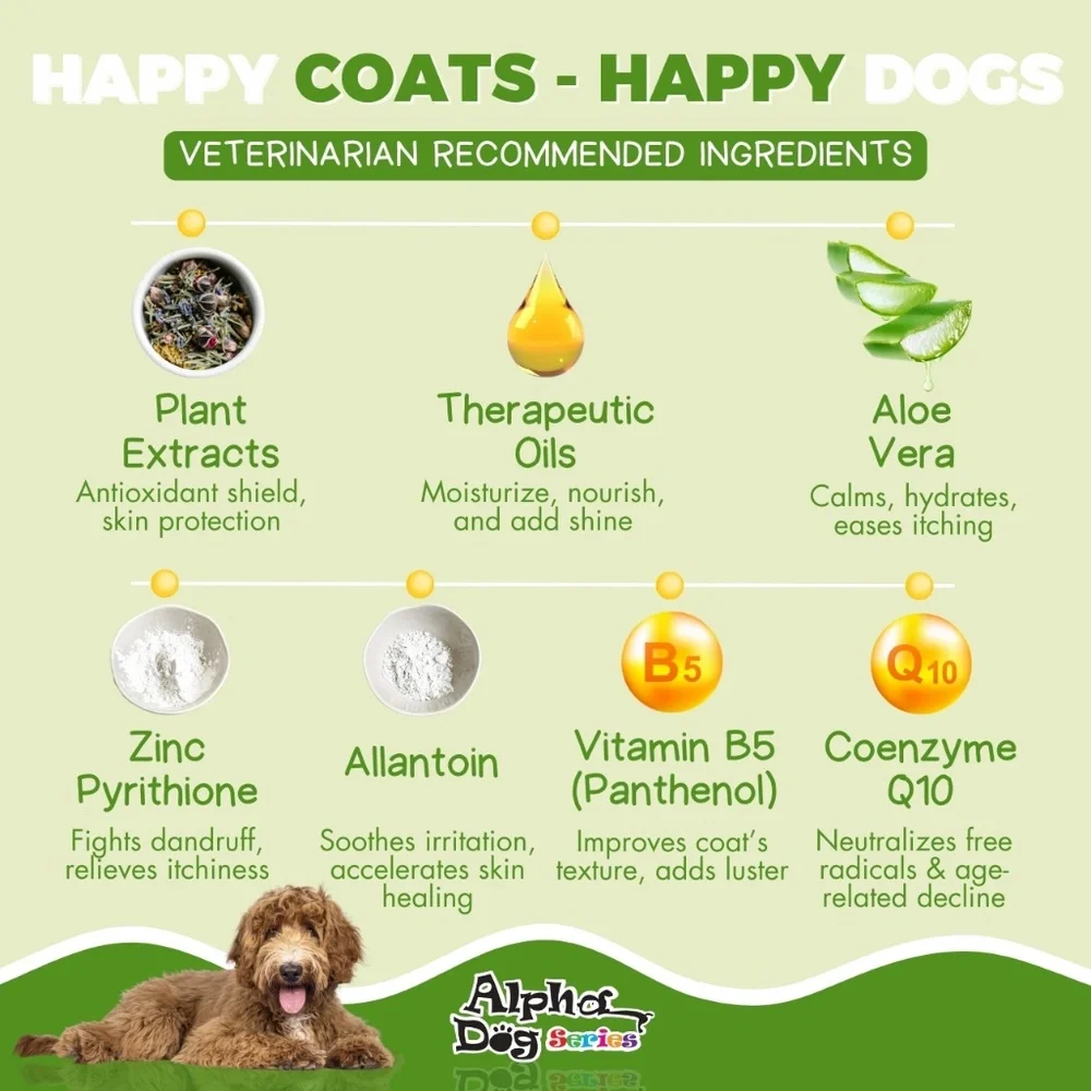 Alpha Dog Series All Stages Dog Grooming Natural Dog Shampoo and Conditioner